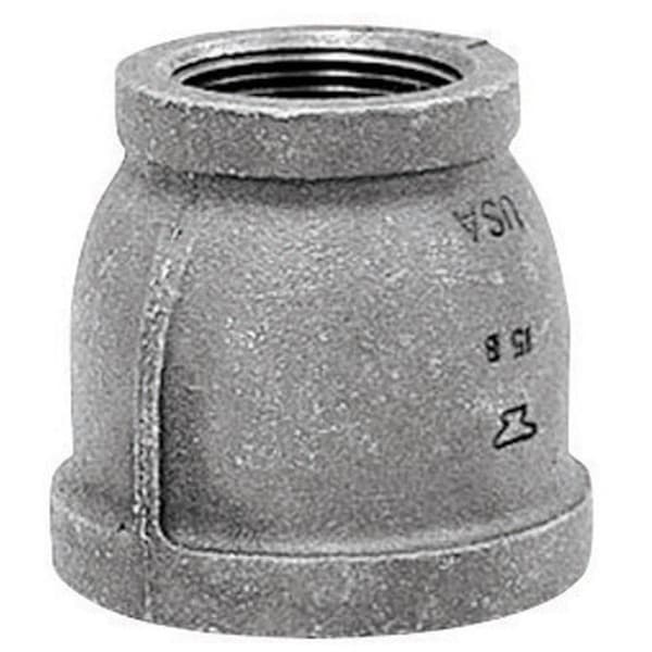 Anvil 2 in. FPT X 1-1/4 in. D FPT Black Malleable Iron Reducing Coupling